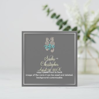 Seahorse Wedding Invitations | Zazzle