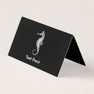 Seahorse White Business Card