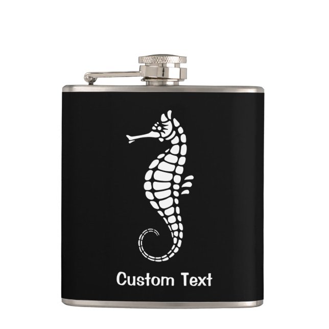 Seahorse White Flask (Front)