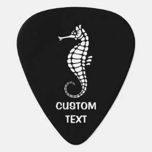 Seahorse White Guitar Pick