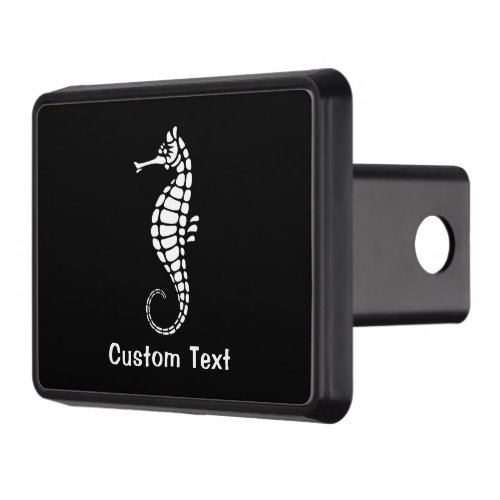 Seahorse White Hitch Cover