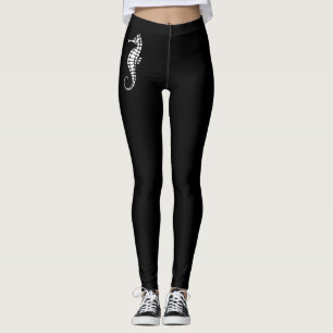 Seahorse White Leggings
