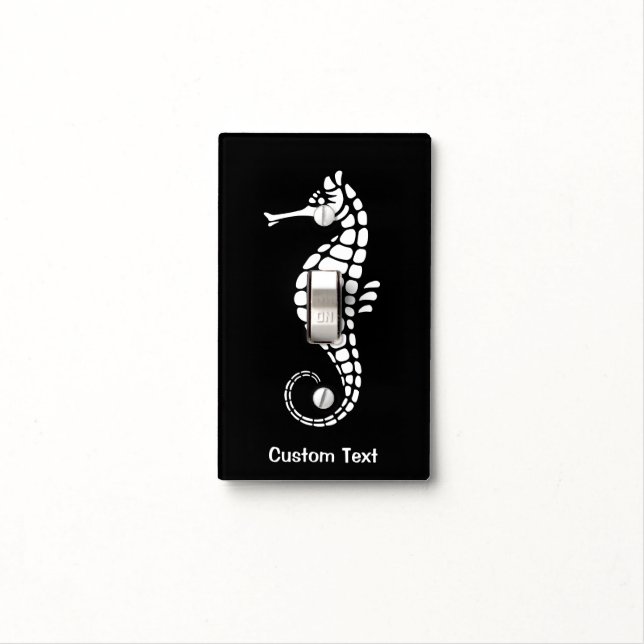 Seahorse White Light Switch Cover (In Situ)