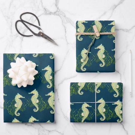 Seahorse Wrapping Paper Sheets