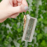 Seahorses and Seaweed, Vintage Art Nouveau Keychain