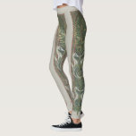 Seahorses and Seaweed, Vintage Art Nouveau Leggings