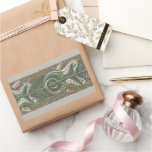 Seahorses and Seaweed, Vintage Art Nouveau Rectangular Sticker
