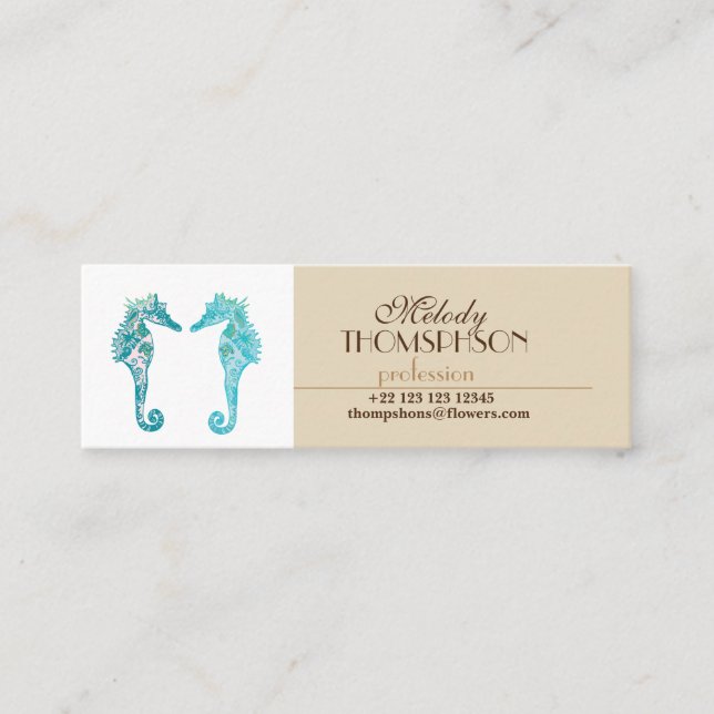 Seahorses  Business Cards (Front)
