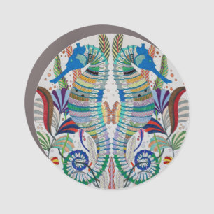 Seahorses Car Magnet