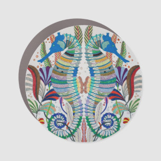Seahorses Car Magnet