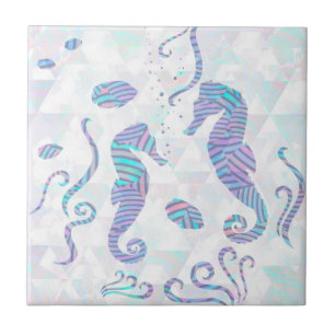 Seahorses - Ceramic Tile
