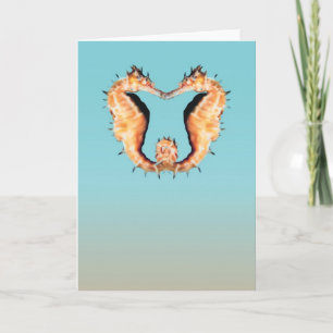 Seahorses Courting Greeting Card
