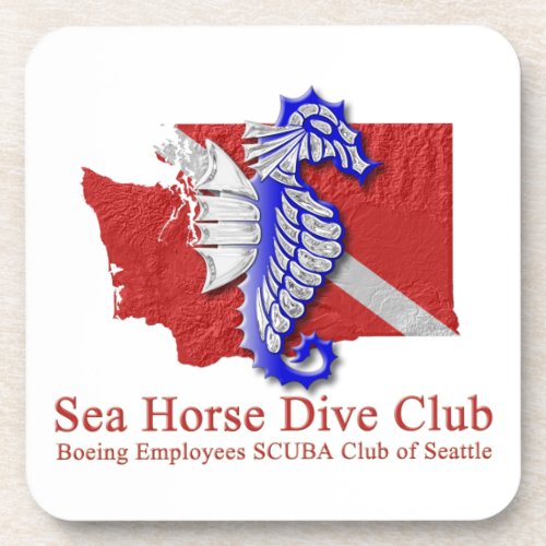 SeaHorses Divie Club logo coasters