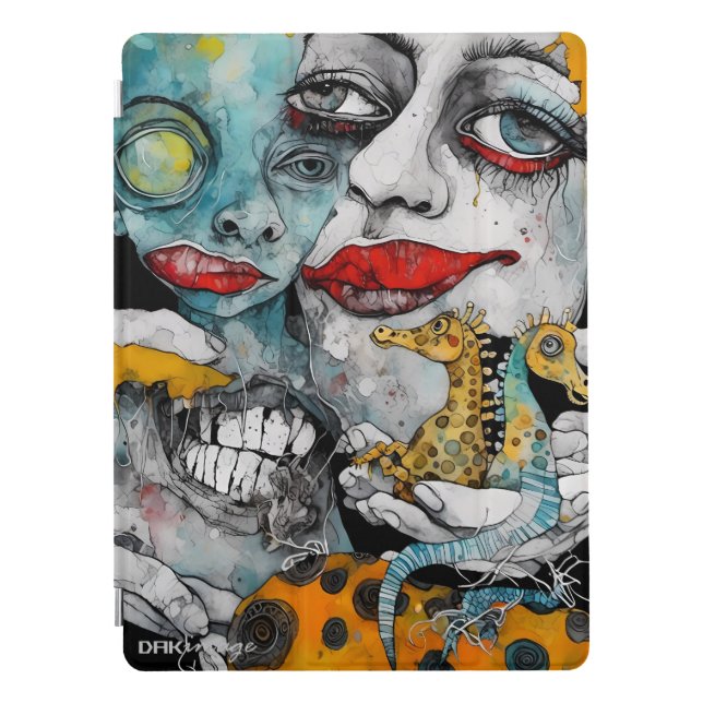 "Seahorses" iPad Smart Cover by DAKimage (Front)