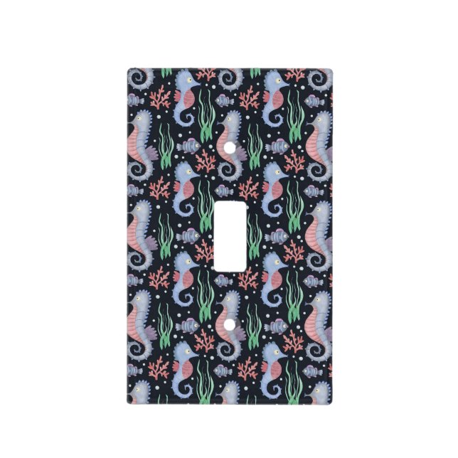 Seahorses Light Switch Cover (Front)