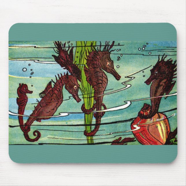 seahorses mouse pad (Front)
