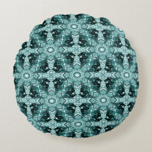 Seahorses.... Round Pillow