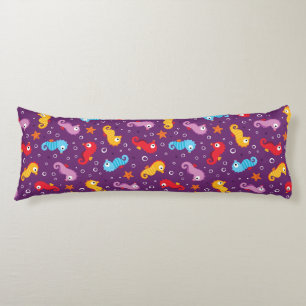 Seahorses Seamless Pattern Body Pillow