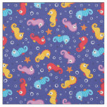 Seahorses Seamless Pattern Fabric