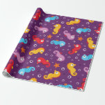 Seahorses Seamless Pattern Wrapping Paper