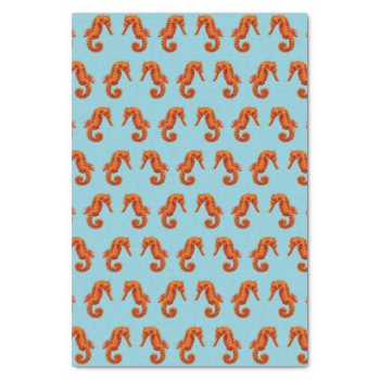 Seahorses Tissue Paper by stickywicket at Zazzle
