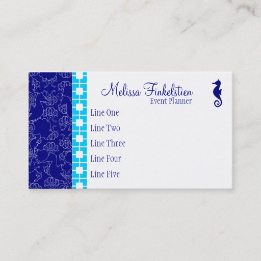 Customizable Seahorsing Around Business Card Templates