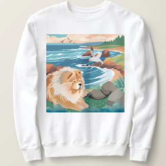 SEAKISSED chow dog ocean shirts