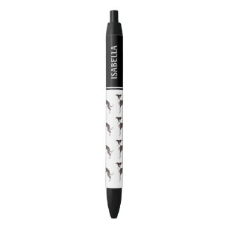 Seal And White Italian Greyhound Dogs With Name Pen