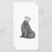 Seal as Cook with Chef hat (Front/Back)