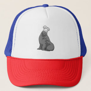 Seal as Cook with Chef hat