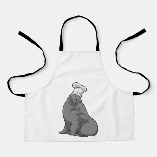 Seal as Cook with Chef hat Apron