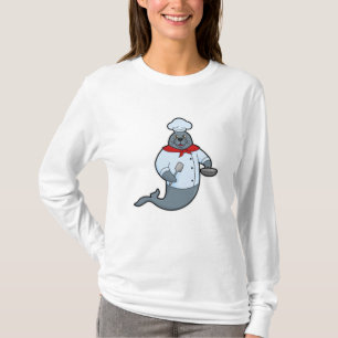 Seal as Cook with Pan & Spatula T-Shirt