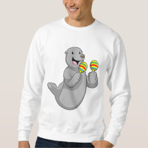 Seal as Musician with Maracas Sweatshirt