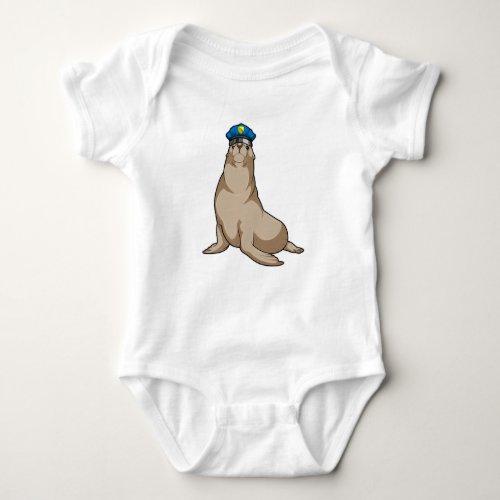 Seal as Police officer Baby Bodysuit