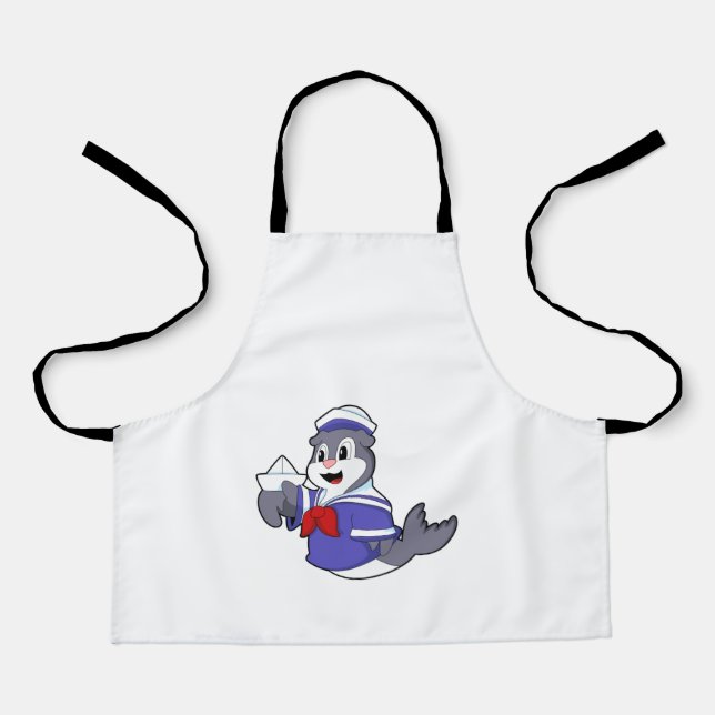 Seal as Sailor with Boat Apron (Front)