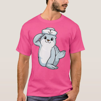 Seal as Sailor with Hat 2 T-Shirt