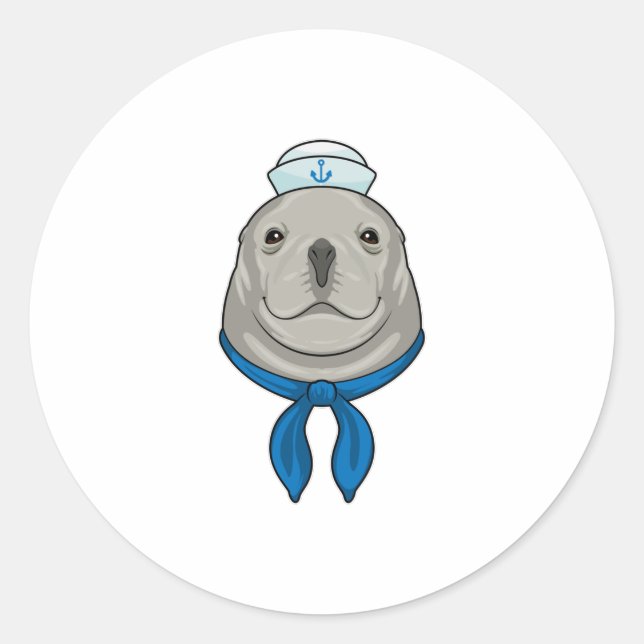 Seal as Sailor with Sailor hat (Front)