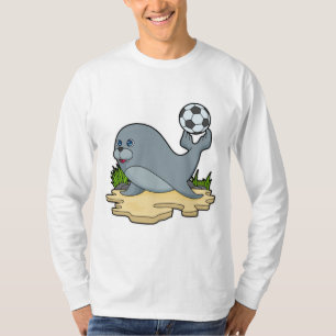 Seal as Soccer player with Soccer T-Shirt