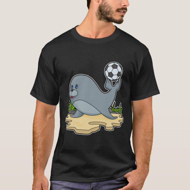 Seal as Soccer player with Soccer T-Shirt (Front)