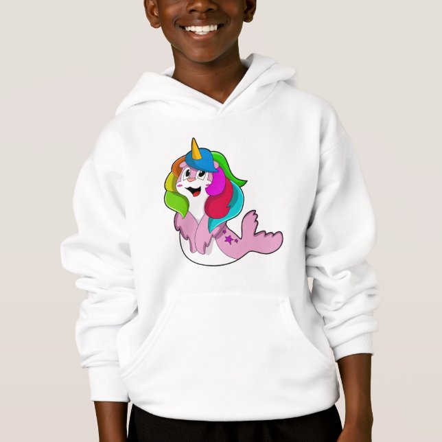 Seal as Unicorn Hoodie (Front)