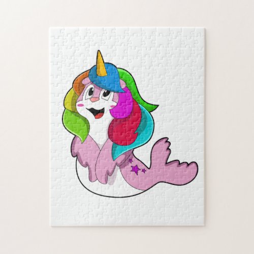 Seal as Unicorn Jigsaw Puzzle