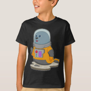 Seal Astronaut Space T-Shirt