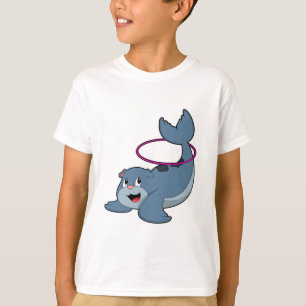 Seal at Fitness with Fitness tires.PNG T-Shirt