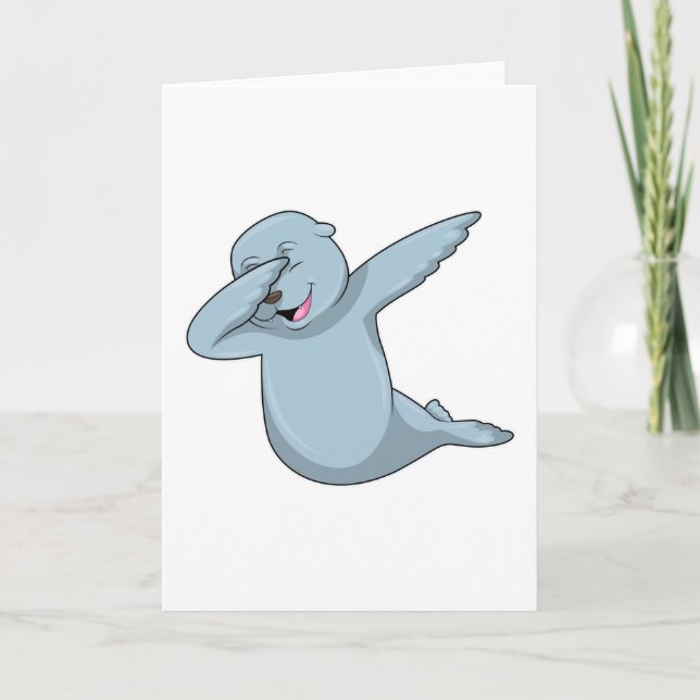 Seal at Hip Hop Dance Dab Card (Front)