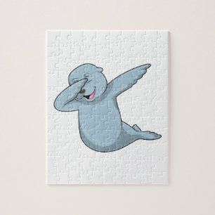 Seal at Hip Hop Dance Dab Jigsaw Puzzle