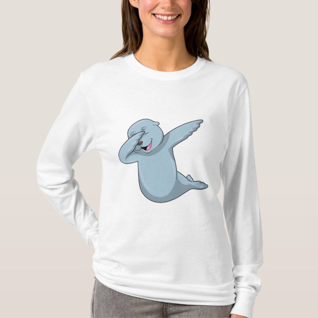 Seal at Hip Hop Dance Dab T-Shirt (Front)