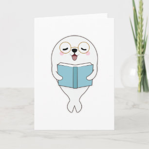 Seal at Reading one Book Card