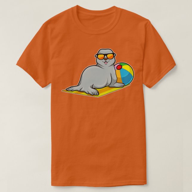 Seal at Sunbathing with Water polo Sunglasses (Design Front)