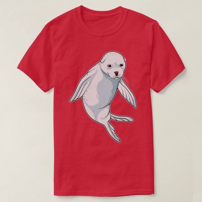 Seal at Swimming T-Shirt (Design Front)