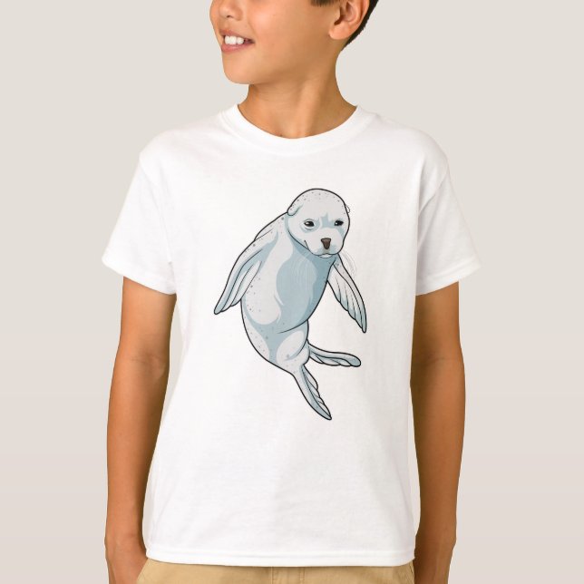 Seal at Swimming T-Shirt (Front)